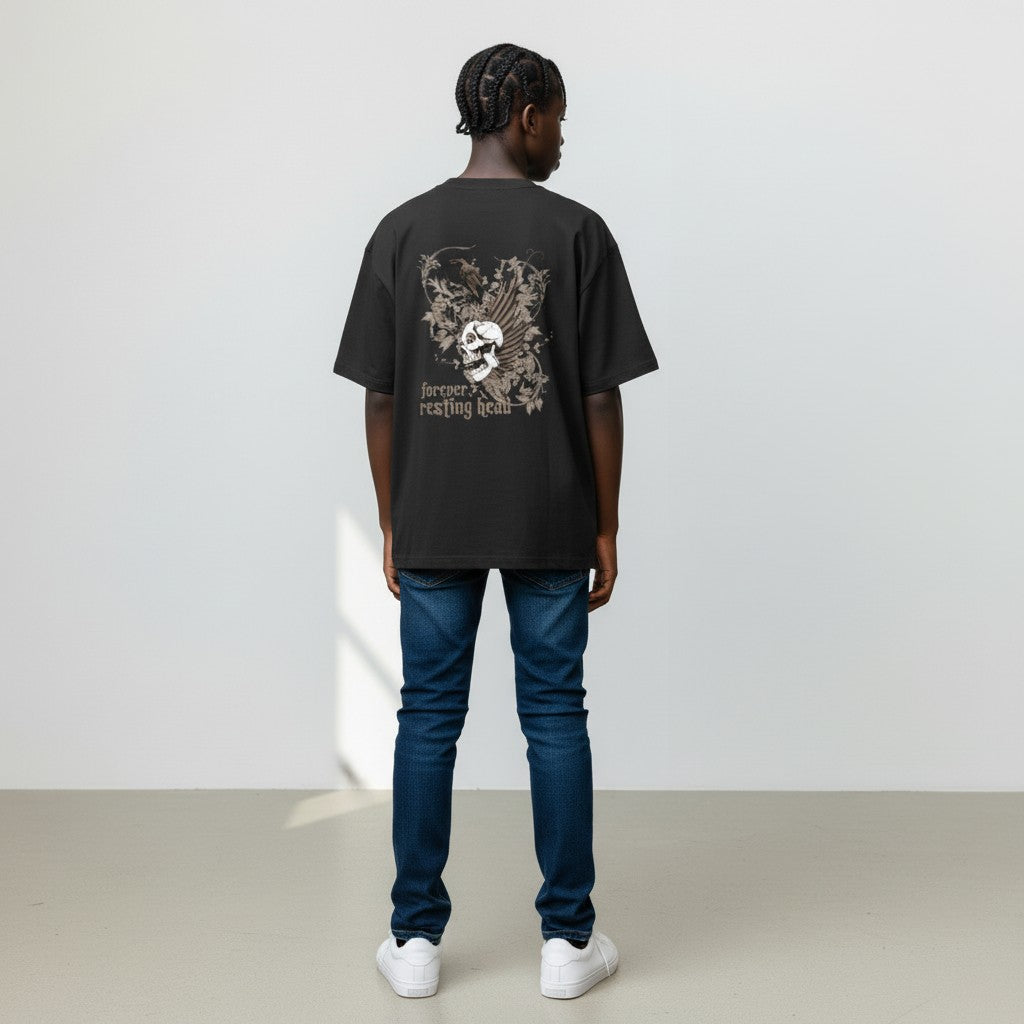LowKeyLoud "Forever Resting Head" Unisex Oversized T-Shirt