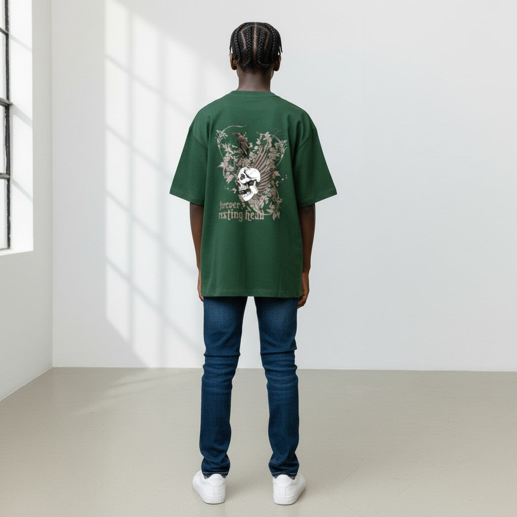 LowKeyLoud "Forever Resting Head" Unisex Oversized T-Shirt